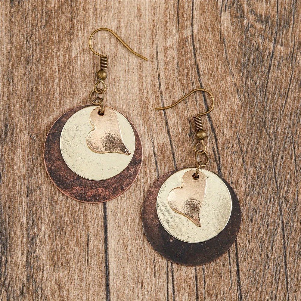 Heart dangle earrings M927